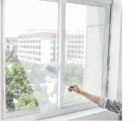 ZANZARIERA ADESIVA STRAPPO TELO FINESTRE PORTE 150x200 ANTI ZANZARE INSETTI 097