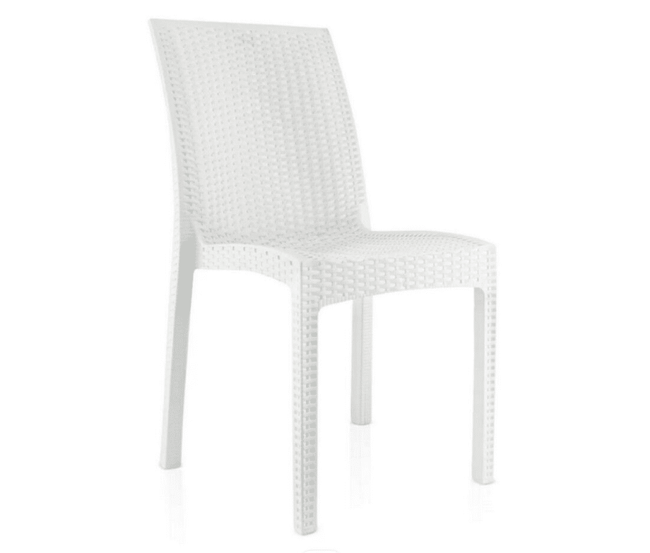 Schermata 2024-02-15 alle 14.23.00 SEDIA POLIPROPILENE BAR RISTORANTE SIMIL RATTAN INTERNO ESTERNO IMPILABILE SL BIANCO - immagine 1
