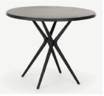 TAVOLO TONDO DA INTERNO ESTERNO GIARDINO POLIPROPILENE CM Ø80x74h NERO 603v