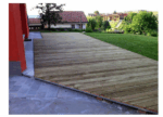 PAVIMENTO LISTELLO PER ESTERNO LISTONE DECKING TAVOLA IN LEGNO 1,9x9,6x240 cm IMPREGNATO - immagine 7