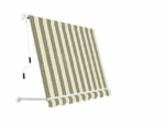 TENDA DA SOLE A CADUTA BALCONE SENZA CASSONE 3x2,5 MT BEIGE RIGATO 3906