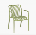 SEDIA POLIPROPILENE CUCINA RISTORANTE GIARDINO SEDIE INTERNO ESTERNO VERDE 702ni - immagine 2