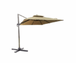 OMBRELLONE A BRACCIO PARASOLE GIARDINO 3x4 mt DECENTRATO GAZEBO BEIGE SCURO 741 - immagine 2