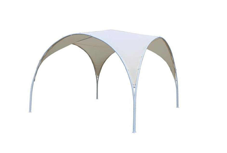 Schermata 2024-03-20 alle 15.04.47 GAZEBO AD ARCO 3,8x3,8 MT TENDONE IGLOO METALLO GIARDINO ESTERNO CREMA 393ds - immagine 1