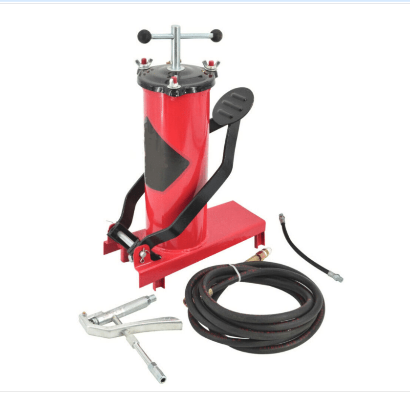 Schermata 2024-04-24 alle 13.48.03 INGRASSATORE A BARILE EROGATORE A PEDALE GRASSO FUSTO 6 LT ACCIAIO TUBO 3 MT 235aw - immagine 1