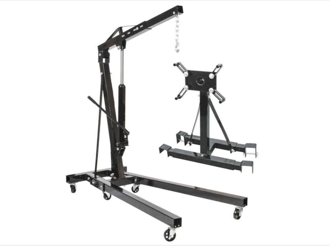 Schermata 2024-05-02 alle 12.18.15 KIT GRUETTA GRU IDRAULICA 2000 KG PIEGHEVOLE OFFICINA + SUPPORTO MOTORI 2T 577aw - immagine 1