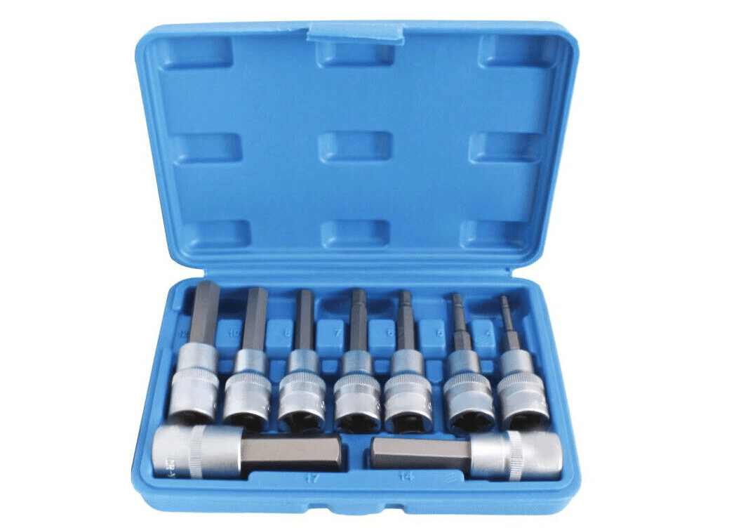 Schermata 2024-05-14 alle 10.09.13 CHIAVI A BUSSOLA ESAGONALI INSERTI 9 PZ 80MM BUSSOLE 1/2" ACCIAIO H4 H17 840sa - immagine 1