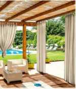 KIT PERGOLA PERGOLATO LEGNO 3X5 MT CON COPERTURA ARELLA CANNETTE BAMBU 898v - immagine 6