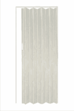Porta a soffietto scomparsa pvc effetto legno bianco venato rilievo chiusura magnetica casa maniglia cm 215x84  2712 - immagine 4