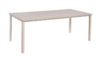 TAVOLO RETTANGOLARE RESINA ESTERNO GIARDINO EFFETTO LEGNO BEIGE 156x78x74h 420v
