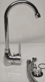 Miscelatore rubinetto monocomando lavello cucina canna alta nero estraibile 227b - immagine 4