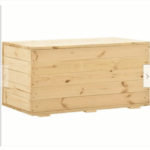 CASSAPANCA BAULE PANCA IN LEGNO DI PINO VERNICIABILE NATURALE 100X40X43 cm 051 V