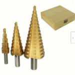 PUNTE FRESE FRESA SCALINO GRADINO ALLARGAFORI GRADINI 3 PEZZI PZ 4-12 4-20 4-32