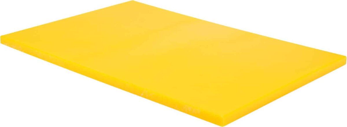TAGLIERE POLIETILENE ALIMENTI CUCINA RITORANTE 45X30X1,3 GIALLO TO - immagine 2