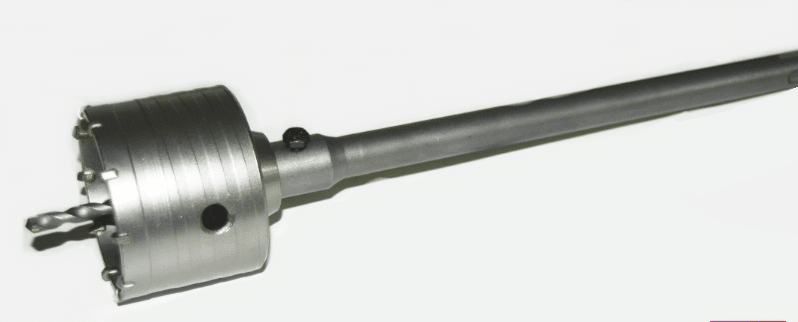 TAZZA FRESA A TAZZA MM 120 CAROTATRICE CON ASTA SDS max 650 MM CEMENTO MURO MATTONI - immagine 1