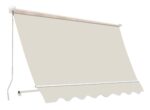 Tenda da sole a caduta braccetti balcone cassone 3x2,5 mt beige 5403 - immagine 2
