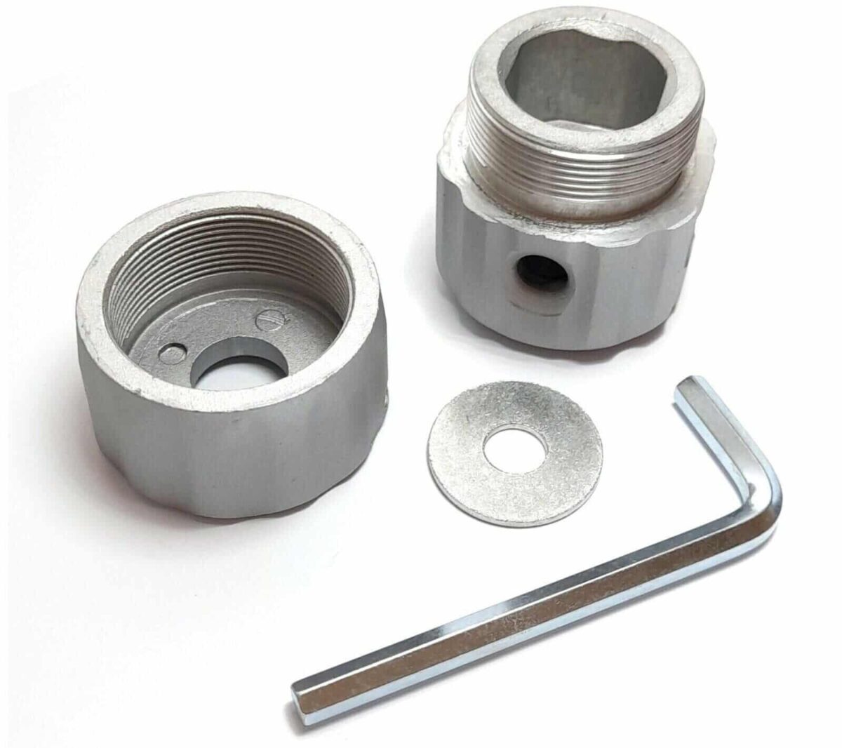 TESTINA ALLUMINIO UNIVERSALE DECESPUGLIATORE TAGLIAERBA ERBA 4 FILI PERNO 772HO - immagine 2