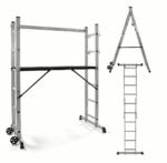 IMPALCATURA TRABATTELLO MULTIFUNZIONE PONTEGGIO PIATTAFORMA SCALA REGOLABILE 825