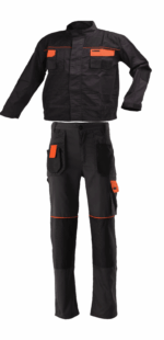 COMPLETO LAVORO GIACCA PANTALONE TUTA GIUBOTTO 2PZ MECCANICO TECNICO TASCHE TO TAGLIA XL