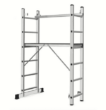 IMPALCATURA TRABATTELLO MULTIFUNZIONE PONTEGGIO PIATTAFORMA SCALA REGOLABILE 6 GRADINI 032db