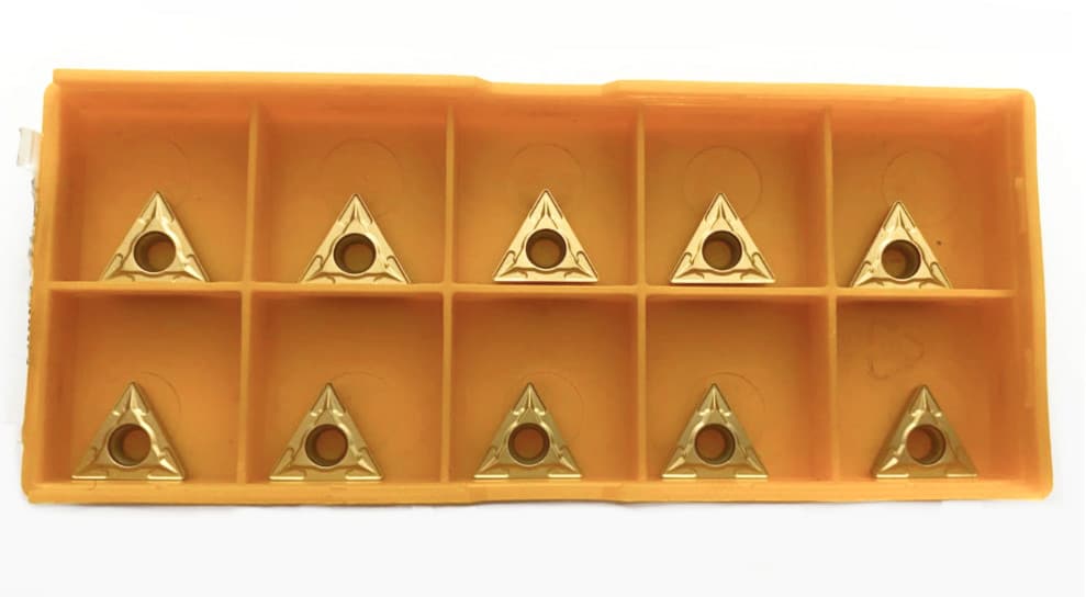 Untitled 10 PLACCHETTE INSERTO UTENSILI TORNIO INSERTI TRIANGOLARI LATO 11 MM TCMT11 - immagine 1