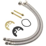 rubinetto miscelatore bidet cromo ottone rubinetti bagno cromato con flessibili - immagine 6