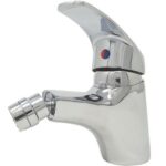 rubinetto miscelatore bidet cromo ottone rubinetti bagno cromato con flessibili - immagine 4