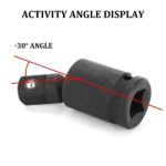 ADATTATORE IMPATTO SNODO NERO 3/4 RINFORZATO PISTOLA ARIA CROMO MOLIBDENO 30° li - immagine 5