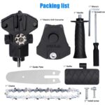 ADATTATORE SEGA MOTOSEGA LAMA 4" 10 CM PER TRAPANO AVVITATORE CATENA 1/4 731 - immagine 2