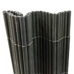 Arella canniccio pvc cm 100x300 grigio antracite recinzione separè giardino piscina 280v - immagine 2