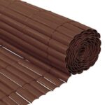 Arella canniccio pvc 100X300 marrone recinzione separè giardino piscina 696ds - immagine 2