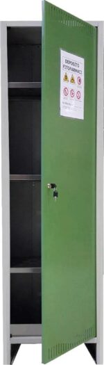 Armadietto armadio metallo fitofarmaci fitosanitari alto 50x40 certificato 205pr - immagine 2