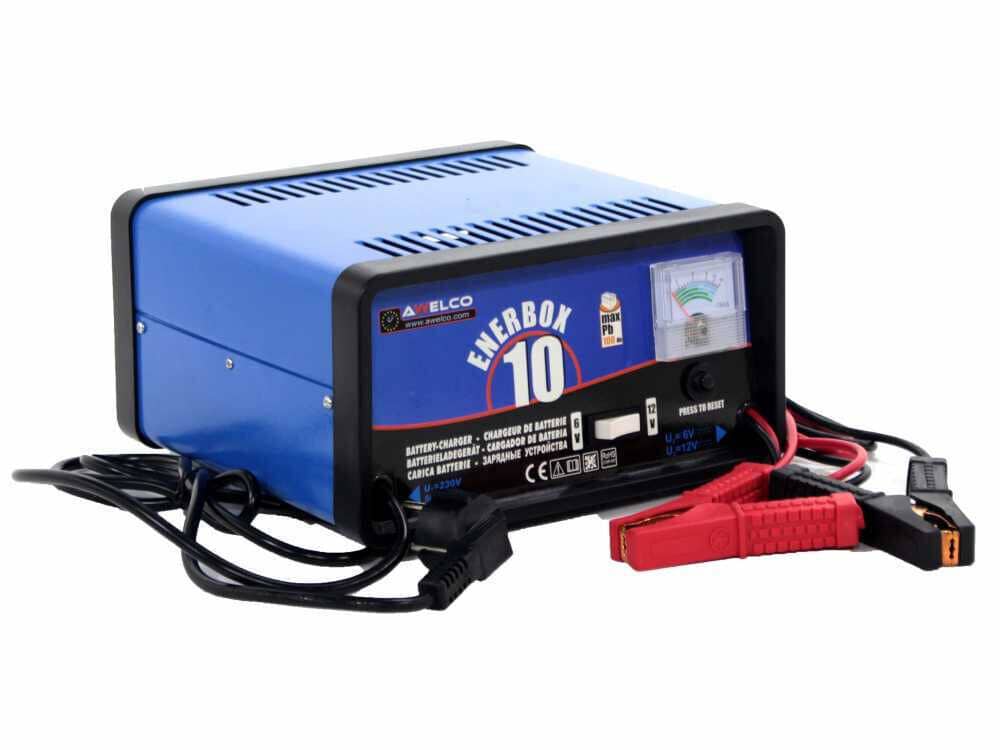 avv1 CARICABATTERIE CARICA BATTERIA ENERBOX10 AWELCO 12V 6V RICARICA AUTO MOTO 150 - immagine 1