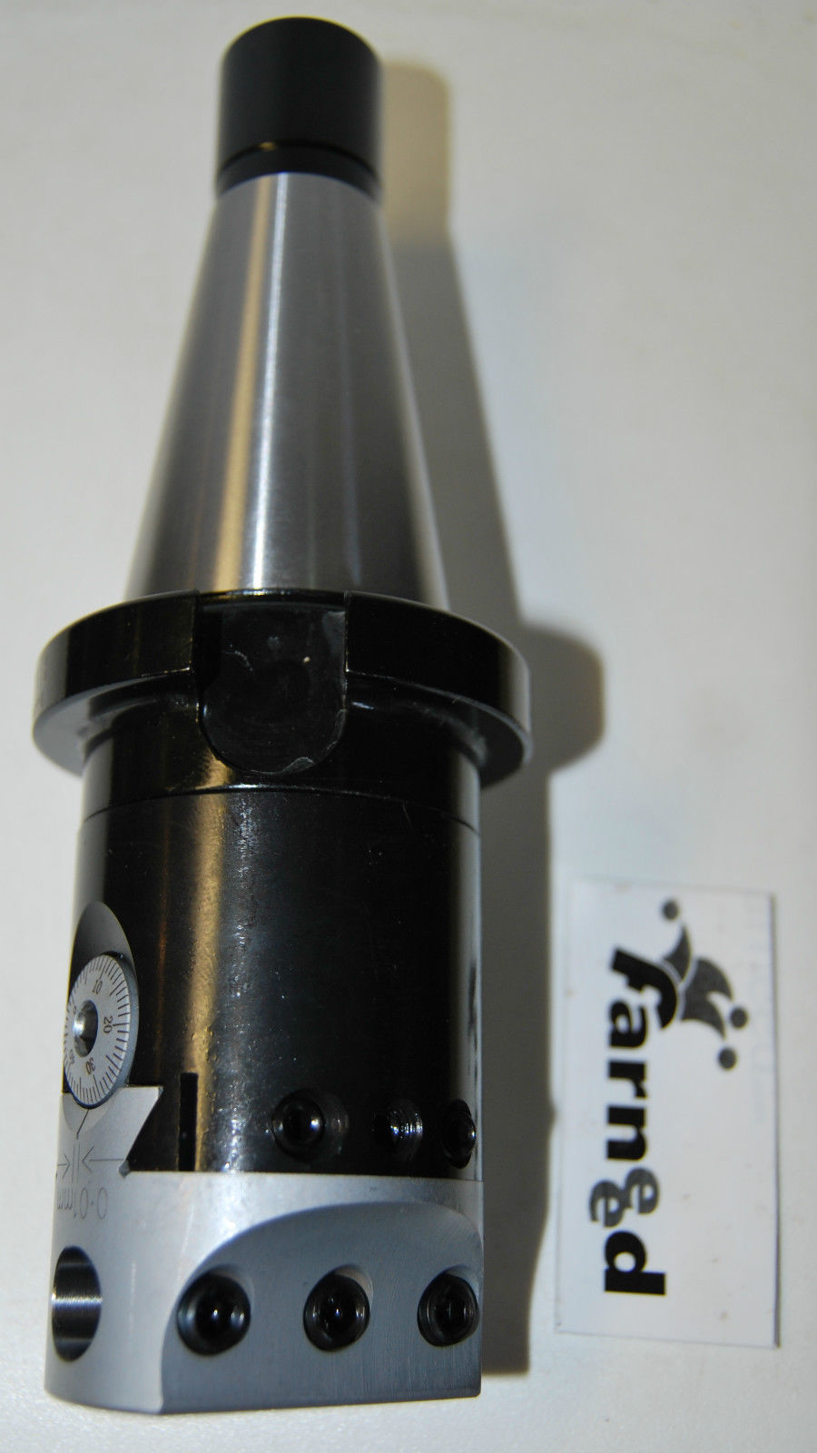 bareno.jpg TESTINA PER ALESARE CENTESIMALE ATTACCO ISO40 BARENO ALESATORE FRESA farneed - immagine 1