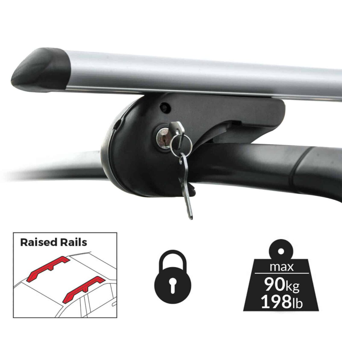 SET 2 BARRE BARRA TETTO AUTO PORTATUTTO PORTAPACCHI PORTABAGAGLI 135 CM 746dc - immagine 2