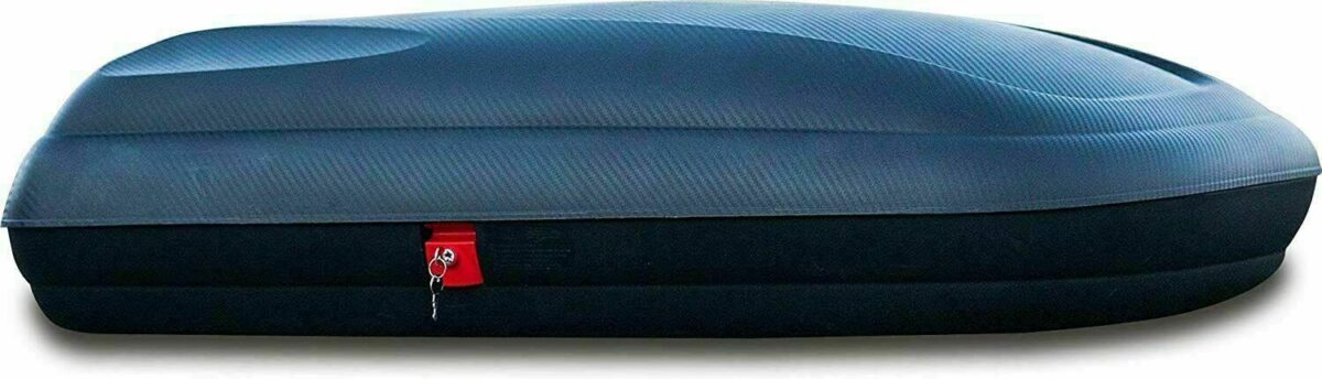 BAULE BAULETTO BOX DA TETTO UNIVERSALE AUTO 320LT PORTA BAGAGLI PACCHI TUTTO 504 - immagine 2