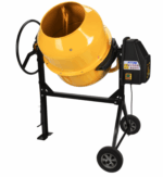 BETONIERA 130L 500W 240V IMPASTATRICE ELETTRICA MISCELATORE CEMENTO 2 RUOTE 717e - immagine 6