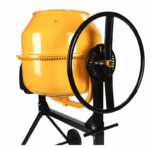 BETONIERA 130L 500W 240V IMPASTATRICE ELETTRICA MISCELATORE CEMENTO 2 RUOTE 717e - immagine 4