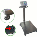 BILICO BILANCIA DIGITALE 500KG ELETTRONICA DISPLAY BASCULA PIATTO 45x60 CM RUOTE