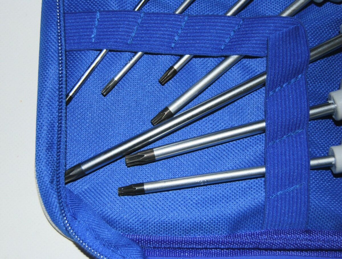 SET CACCIAVITI CACCIAVITE TORX 7 PZ FORO BORSELLO CUSTODIA PHINX T6 T30 - immagine 3