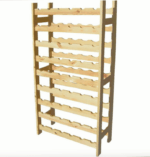 CANTINETTA CANTINA PORTABOTTIGLIE IN LEGNO VINO 54 POSTI PORTA BOTTIGLIE 867d