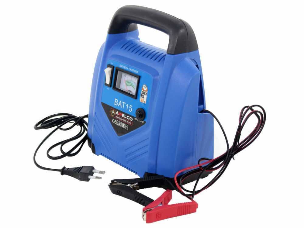caric CARICABATTERIE BATTERIA BAT 15 AWELCO 12V 24 V PORTATILE RICARICA AUTO MOTO 550 - immagine 1