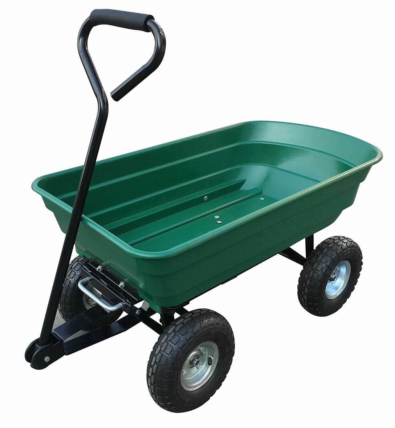 carrello_1_1.jpg CARRELLO RIMORCHIO PORTA ATTREZZI LEGNA GIARDINO RIBALTABILE MAX 250 KG 319 AD - immagine 1