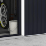 Casa casetta capanna ripostiglio deposito box giardino porta attrezzi lamiera grigio 9 mq 3,22x2,77 V02 - immagine 5