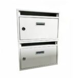 Cassetta postale condominiale modulare componibile posta buca lettere casa 2 posti verticale bianco 441