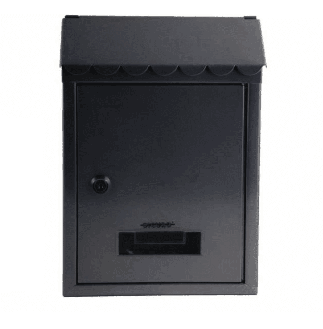 cassetta nero opaco CASSETTA BUCA POSTALE LETTERE POSTA FERRO CASA ESTERNO NERO OPACO 713vn - immagine 1