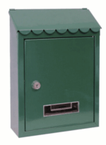 CASSETTA BUCA POSTALE LETTERE POSTA FERRO CASA ESTERNO VERDE 961vit - immagine 3