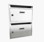 Cassetta postale condominiale modulare componibile posta buca lettere casa 2 posti verticale bianco 441 - immagine 4