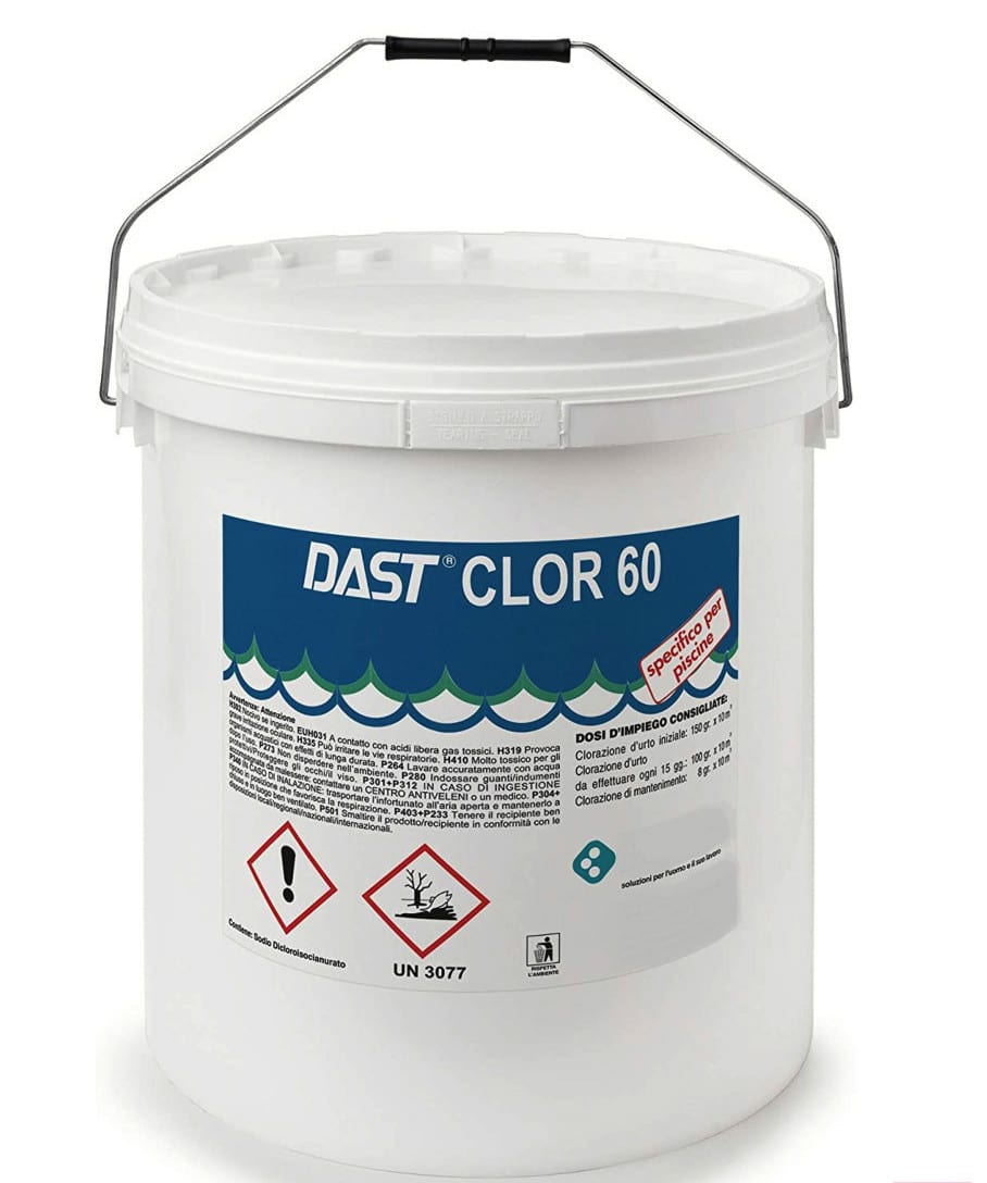 cloro piscina CLORO RAPIDO GRANULARE POLVERE DICLORO TRATTAMENTO SHOCK ACQUA PISCINA 10kg 601 - immagine 1