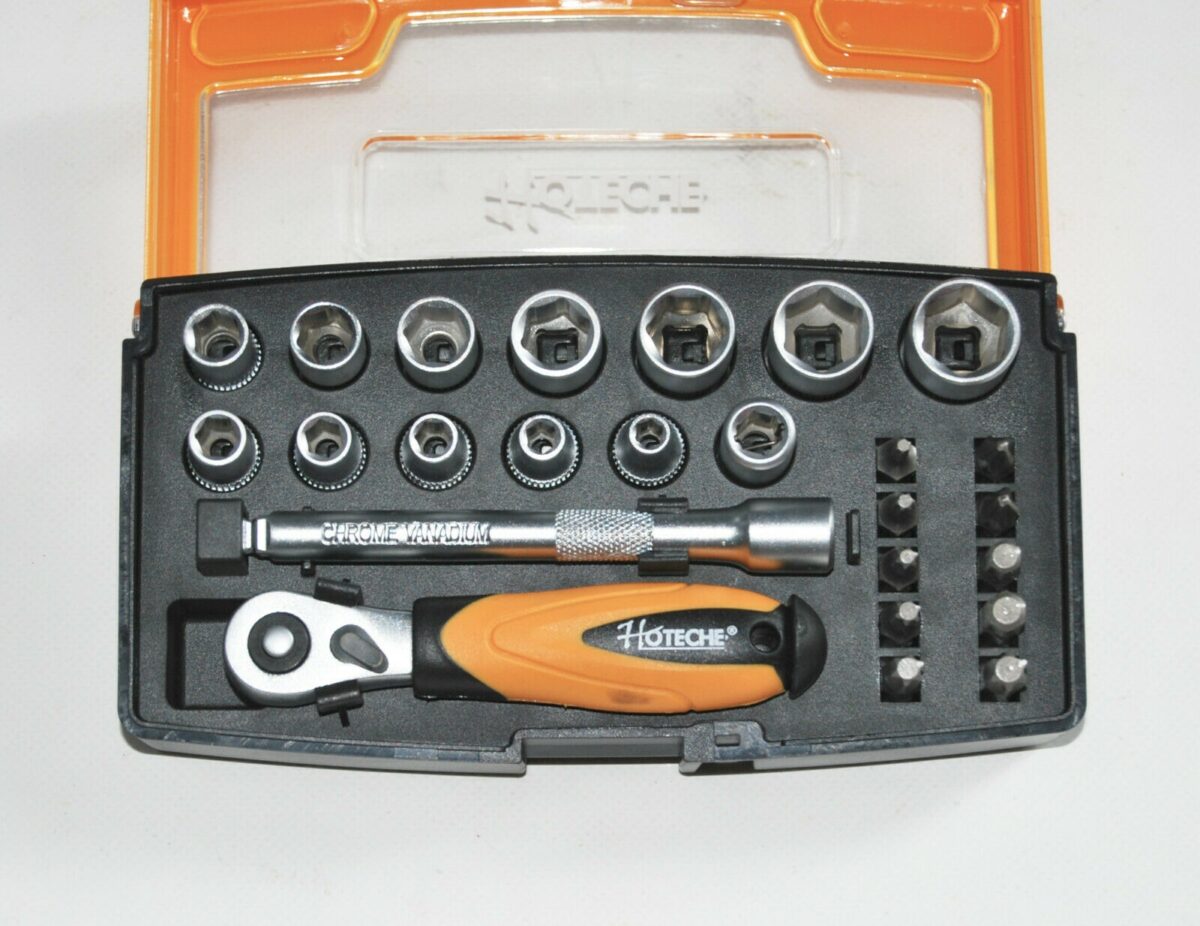 KIT BUSSOLE BUSSOLOTTI 25 PZ MINI CRICCHETTO 1/4" INSERTI TORX ESAGONALI 926 HOT - immagine 2